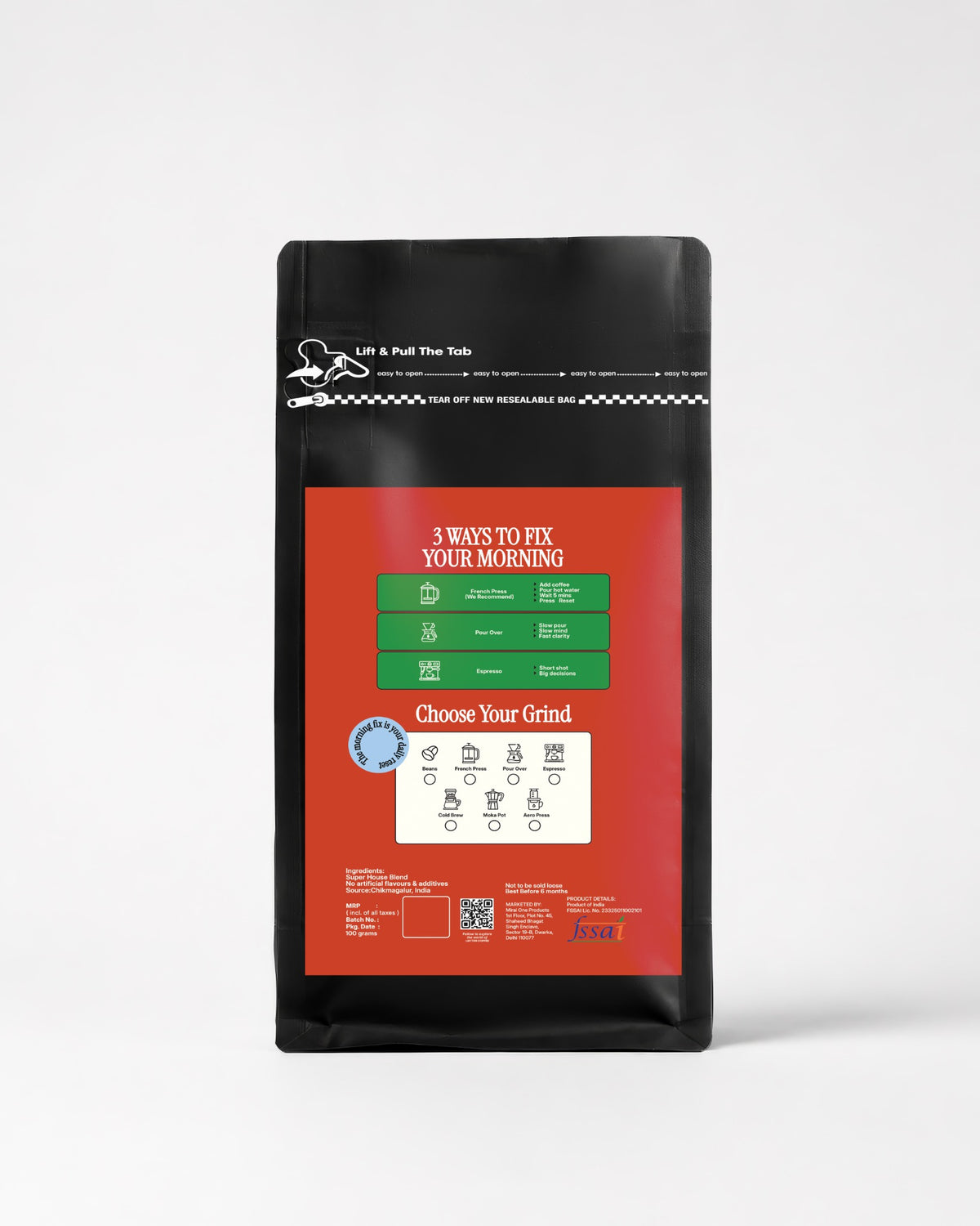 The Espresso Heat additional back — 100 g bundle-only pack