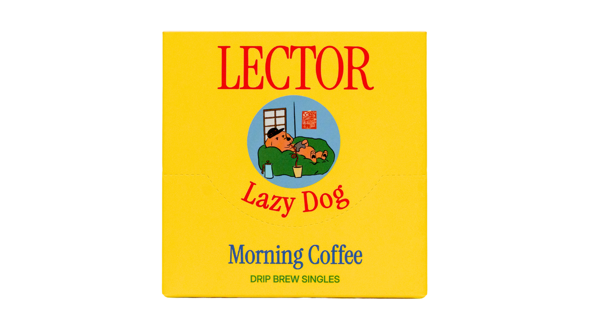 The Lazy Dog packaging, sachets and brewing instructions